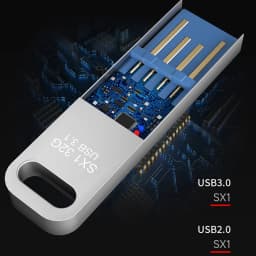 Lenovo Metal USB Adapter Flash Drive USB 3.0 128GB 256GB 512GB High Speed Metal Mini U Disk Pendrive 1TB 2TB Memory Stick