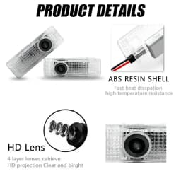 High-definition welcome projection light for car doors For BMW X1 X2 X3 X4 X5 1 2 3 4 5 6 Series F10 F30 F01 F25 F15 E87 E90 E91