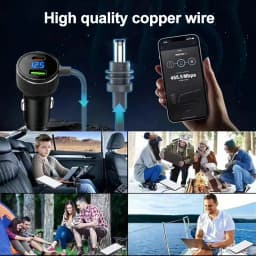 For Starlink Mini Car Charger 12V-24V to 30V 2A Step Up Converter With Digital Voltage QC3.0+PD Power Adapter Auto Accessories