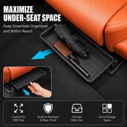 Under Seat Storage Box Universal Car Seat Bottom Organizer Box Removable Storage Box Gadget Case Universal Accessories