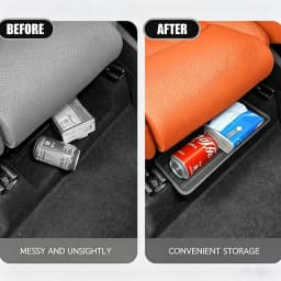 Under Seat Storage Box Universal Car Seat Bottom Organizer Box Removable Storage Box Gadget Case Universal Accessories