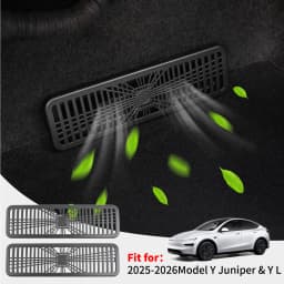 Car Under Seat Vent Cover Protector for Tesla Model YJuniper & YL 2025 2026, Rear Air Conditioner Outlet Grill Cover Accessories