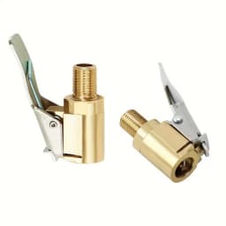 Universal Brass Locking Tyre Air Chuck Adapter Automotive Grade Quick Inflation for Car Motorcycle Bike Accessories