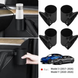 Car Door Cup Holder For Tesla Model 3 Y Highland Juniper 2025 2026 4Pcs Water Cup Bottle Drink Storage Box Rack Car Accessories