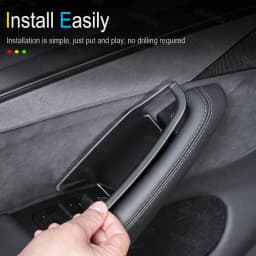Door Organizer Tray for Tesla Model Y Juniper Model 3 YL 2026 2025 Door Side Storage Box Door Handle Insert Travel Accessories