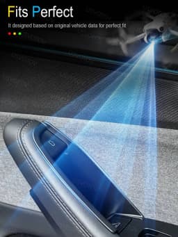 Door Organizer Tray for Tesla Model Y Juniper Model 3 YL 2026 2025 Door Side Storage Box Door Handle Insert Travel Accessories