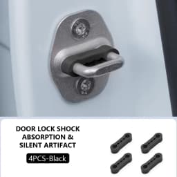 Universal Car Door Lock Damper Buffer Pad Soundproof Elastic Silicone Seals Auto Door Closing Shock Absorber Gasket Accessories