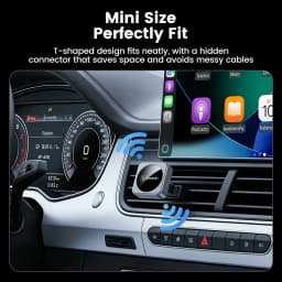 Toocki 2-in-1 Wireless CarPlay & Android Auto Adapter BT 5.3 WiFi 5G 2.4G Plug Play USB-C for iPhone Android Car with Wired CarP