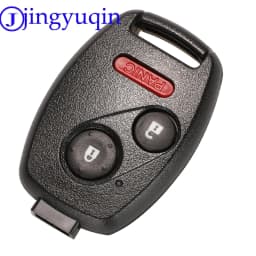 jingyuqin With Rubber Pad Car Key Remote Fob Cover For Honda Accord CRV Pilot Civic 2003 2007 2008 2009 2010 2011 2012 2013