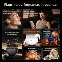 Lenovo LE253 Wireless Bluetooth 6.0 Headphones TWS HiFi Sound ANC Noise Reduction Earphones Gaming Sports Earbuds With Mic New