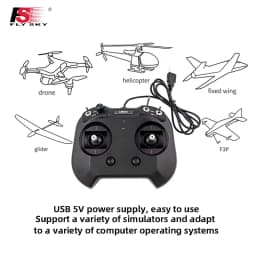 FLYSKY FS-SM001 Simulator for Newcomers 8CH/6CH Support for DRL Liftoff DCL Freerider APD And More Traversing Machines