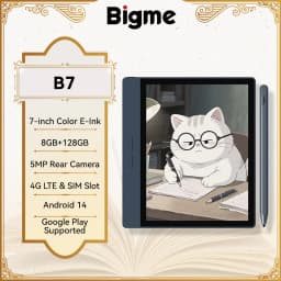Bigme B7 Ereader, 7-inch E Ink Ebook Reader, 8GB+128GB, Android 14 Open System, Handwritten Ebooks E Reader Tablet with 5MP Rear Camera