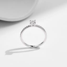 MODIAN D Color Moissanite Ring Delicate Square 925 Sterling Silver Lab Diamond Ring For Women Wedding Statement Jewelry