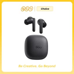 QCY Buds TWS Bluetooth 5.3 Wireless Earphones 10mm Dynamic Driver AI Wind Noise Reduction Earbud 0.68S Low Latency 35H Headphone