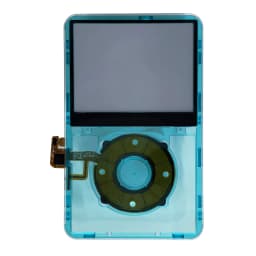 For iPod Classic Video 5th 5.5th Transparent Front Faceplate Housing Case Cover Clickwheel Center button key 30GB 60G 80G A1136