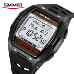 SKMEI 2750 Fashion Men Electronic Watch Solar Power Large Screen Luminous Calendar Multifunctional Outdoor Sport Watches for Man