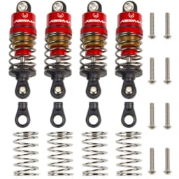 Aluminum Oil Filled Shock Absorbers Kit for Tamiya TT-01 TT-02 WR-02 M05 M06 TA05 1:10 On Road Car Upgrades Replace Parts