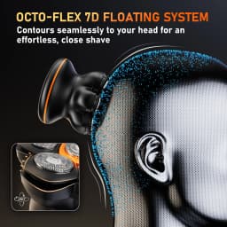 MAXGROOM 7D Head Shavers for Bald Men Wet/Dry Electric Shaver Hair Trimmer USB Rechargeable LED Display Waterproof Beard Trimmer