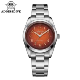 ADDIESDIVE 2026 New 36mm Men's Luxury Quartz Watch Sapphire Crystal 100m Water Resistance Super Luminous Stainless Steel Watch