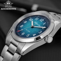 ADDIESDIVE 2026 New 36mm Men's Luxury Quartz Watch Sapphire Crystal 100m Water Resistance Super Luminous Stainless Steel Watch