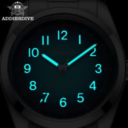 ADDIESDIVE 2026 New 36mm Men's Luxury Quartz Watch Sapphire Crystal 100m Water Resistance Super Luminous Stainless Steel Watch