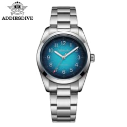 ADDIESDIVE 2026 New 36mm Men's Luxury Quartz Watch Sapphire Crystal 100m Water Resistance Super Luminous Stainless Steel Watch