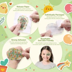 NEW 90PCS Kids Eye Patch Cartoon Stickers, Amblyopia Training Vision Aid, Adhesive Eye Cover for Adult Children Sight Care Pads