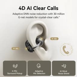 Baseus MC1 Pro Ear Clip Wireless Earphones Bluetooth 6.0 Hi-Res Ultra Open Earbuds earrings 4-Mic ENC Clip on ear buds Headphone