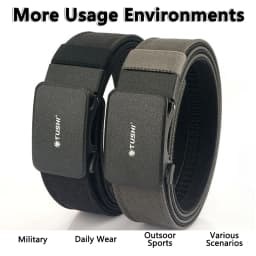 TUSHI New Hard Tactical Belt for Men Metal Automatic Buckle IPSC Gun Belt 1100D Nylon Military Belt Outdoor Sports Girdle Male