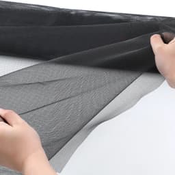 Black Side Opening Mosquito Proof Door Curtain, Magnetic Suction Design, Invisible Mosquito Proof, Self Installing Without Punch