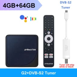 RockTek G2 NEXT S905X5M-J Google TV BOX Netflix Google Certified G2 Amlogic S905X4-K 4G 64G Support DTS Dolby Audio Dolby Vision