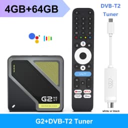 RockTek G2 NEXT S905X5M-J Google TV BOX Netflix Google Certified G2 Amlogic S905X4-K 4G 64G Support DTS Dolby Audio Dolby Vision