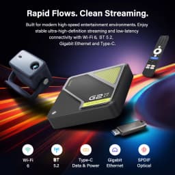 RockTek G2 NEXT S905X5M-J Google TV BOX Netflix Google Certified G2 Amlogic S905X4-K 4G 64G Support DTS Dolby Audio Dolby Vision