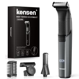 KENSEN S15 Electric Tirmmer for Men Dual-sided Blade IPX6 Waterproof Body Hair Razor Beard Trimmer 2 in 1 Trimmers for Barber