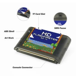 New 4000 In 1 Game Cartridge For Mega Drive MD Game Cassette With 8GB TF Card For Genesis Retro Game Console