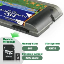 New 4000 In 1 Game Cartridge For Mega Drive MD Game Cassette With 8GB TF Card For Genesis Retro Game Console