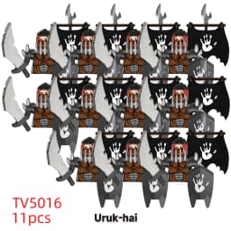 11pcs Medieval Elf Rohan Soldiers Guard Army Lotr Action Dolls Mini Building Blocks Assembly Building Blocks MOC Children's Gift