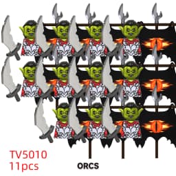 11pcs Medieval Elf Rohan Soldiers Guard Army Lotr Action Dolls Mini Building Blocks Assembly Building Blocks MOC Children's Gift