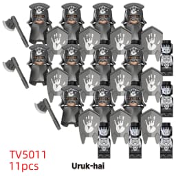 11pcs Medieval Elf Rohan Soldiers Guard Army Lotr Action Dolls Mini Building Blocks Assembly Building Blocks MOC Children's Gift