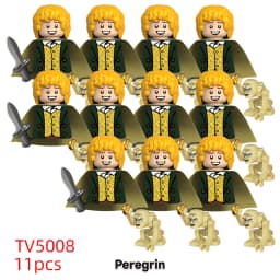 11pcs Medieval Elf Rohan Soldiers Guard Army Lotr Action Dolls Mini Building Blocks Assembly Building Blocks MOC Children's Gift