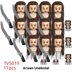 11pcs Medieval Elf Rohan Soldiers Guard Army Lotr Action Dolls Mini Building Blocks Assembly Building Blocks MOC Children's Gift