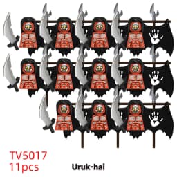 11pcs Medieval Elf Rohan Soldiers Guard Army Lotr Action Dolls Mini Building Blocks Assembly Building Blocks MOC Children's Gift