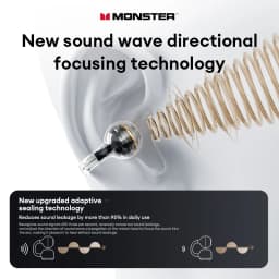 Choice Monster MQT65 OWS Bluetooth 6.0 Earphones Low Latency Earclip Bluetooth Headphones HD Call HiFi Music Game Sport Earbuds