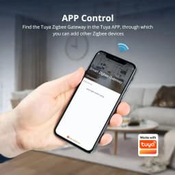 Zemismart Zigbee Hub with Antenna Smart Home Bridge Wired Gateway with Network Cable Work with Tuya Smart Life App