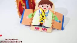 Wooden Multi-layer Busy Board For Children Montessori Early Education Games Toddlers Quiet Books Sensory Practice Dressing Gift