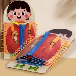 Wooden Multi-layer Busy Board For Children Montessori Early Education Games Toddlers Quiet Books Sensory Practice Dressing Gift