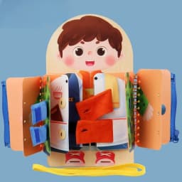 Wooden Multi-layer Busy Board For Children Montessori Early Education Games Toddlers Quiet Books Sensory Practice Dressing Gift