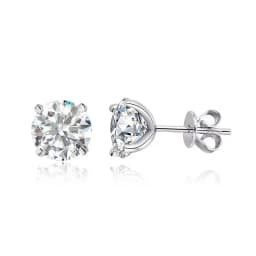 Smyoue 0.2-3CT Rose Gold Color Moissanite Stud Earrings for Women Sparkling Classic Wedding Lab Diamond Earring Pure 925 Silver