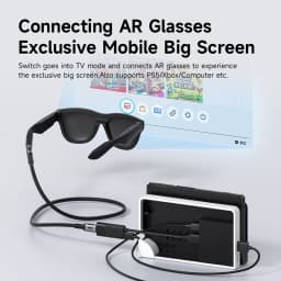 Hagibis HDMI to USB C Female Converter HDMI to AR Glasses Adapter Charge and Play For Switch PS5 Xbox Rokid/Xreal/Thunderbird