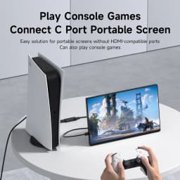 Hagibis HDMI to USB C Female Converter HDMI to AR Glasses Adapter Charge and Play For Switch PS5 Xbox Rokid/Xreal/Thunderbird